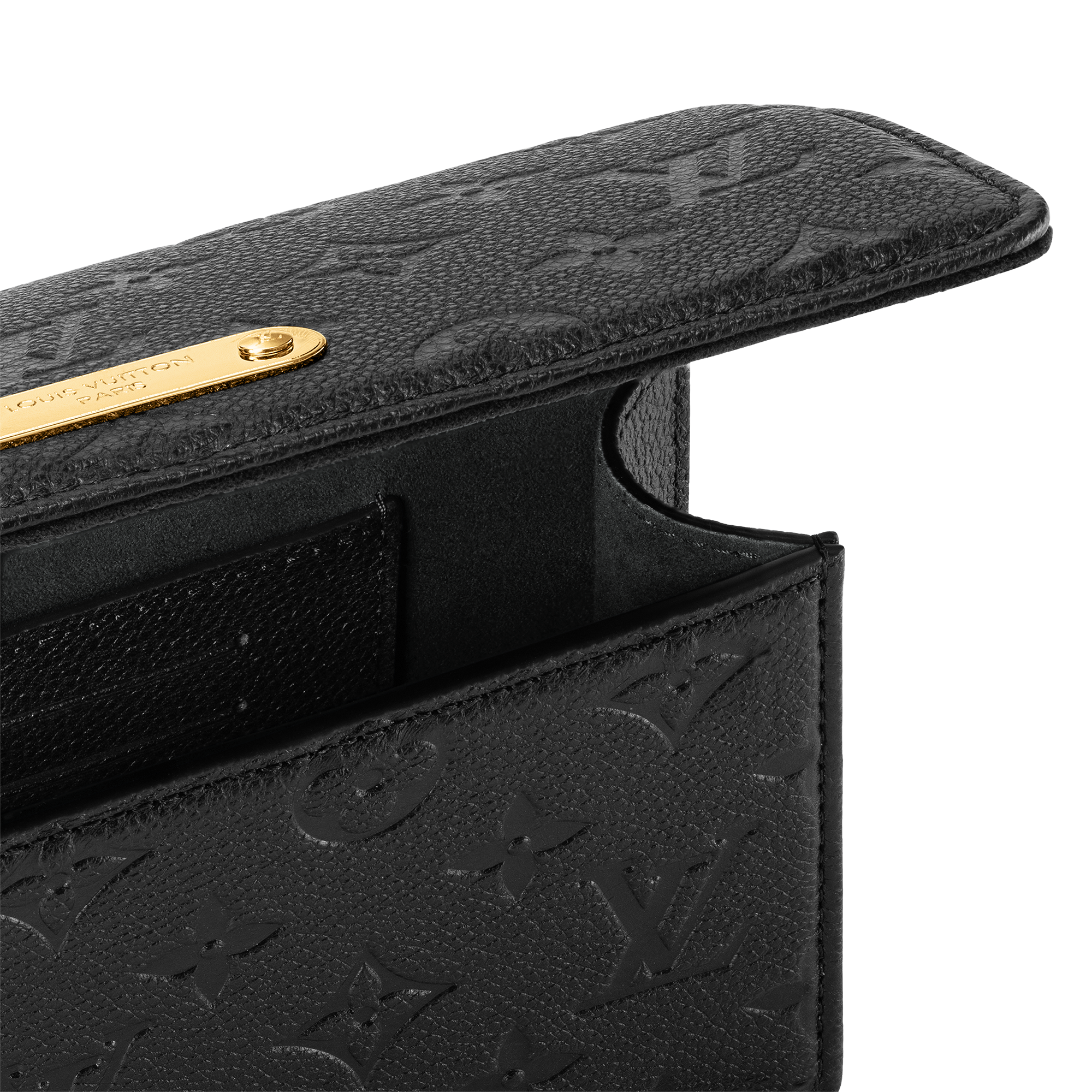 Lily Wallet On Chain Bag - Luxury Monogram Empreinte Leather Black